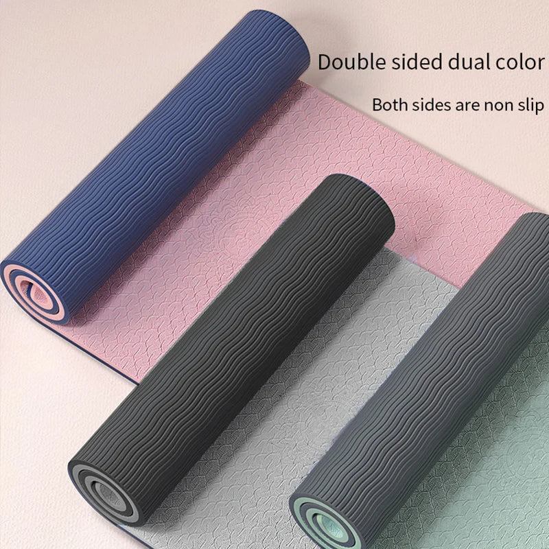 Yoga Mat Double-Sided Non Slip Eco Friendly