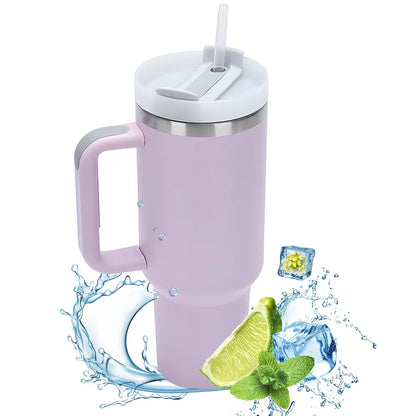 Insulated Tumbler with Handle 1200Ml Metal Stainless Steel