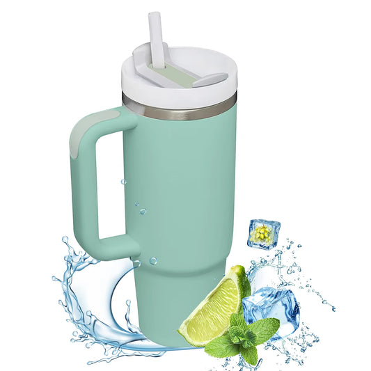 Insulated Tumbler with Handle 1200Ml Metal Stainless Steel